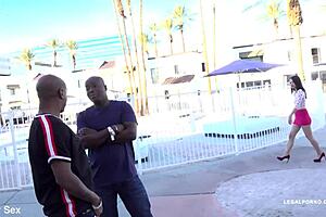 Zoe Lark goes black with big black cock double penetration gaping