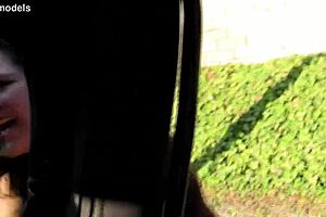 Stranded BBW Karla Lane Offers Doggystyle, Blowjob, And Cum On Tits For Ride