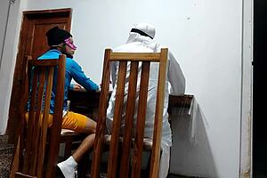 Sheikh's Friend Fucks Waitress Tableside in Forbidden Restaurant Sex