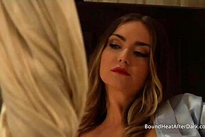 Curvy lesbian slaves with big natural tits orgasming