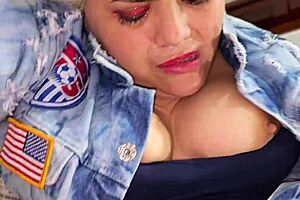 The blonde latina's ass devoured multiple cocks in a steamy session