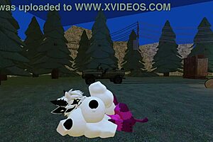 Pregnant woman engages in intense fucking session on Roblox with monster cock