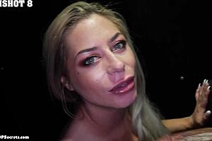 Jesus christ bambi, you're a cum fiend at gloryhole