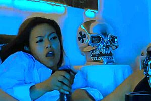 Squirts of pleasure from dildo machine