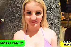 Siblings Sex Olympics: Cherry's Squirts vs Eliza's Deepthroat