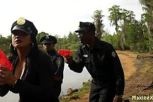 Oriental Babe Maxine X Gets BBC Dicked by Vigorous Studs