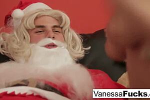 i'm vanessa cage lettin santa fuck my tight wet pussy so hard