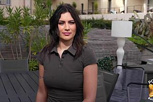 Laury Lifted By Two Guys