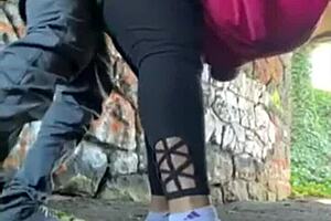 exploring a hidden tunnel discovered during an outdoor hiking adventure