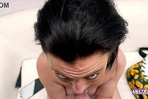 Phoenix rae fingers pussy and sucks hard cock 😏