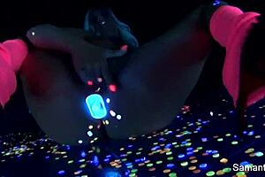 Samantha saint solo masturbation with big tits and nude body