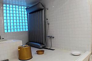 Curvy big-tits mature woman provides uncensored defloration sex to Japanese virgin guy at massage parlour