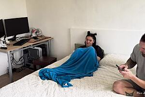 Gamer Girl Satisfies Her Friend With Compromising Material