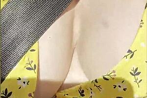 Wifey casually flashed her perfect tits while cruising in the car part two