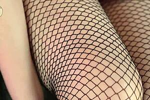 Rip My Fishnets And Fuck My Tight Pussy!