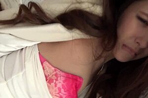 i feel japanese milf's huge tits outdoors