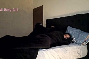 Latina babe tries waking up more often in bed for rough sex