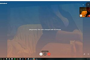 Camgirl on skype masturbates, fingering her pussy while showing big tits and ass