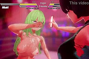 Lesbian rivals battle with anal, fingering, and squirting