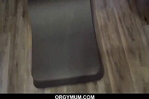 The young guy enjoys fucking the hot milf Alina Lopez and sexy teen Jennifer White passionately