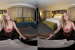 Vr Fun Means A Big Black Cock Inside Little 18+ Rory Knox In Interracial Encounter