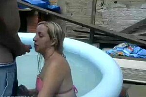 Blonde Slut Fucks Webcam In Favela