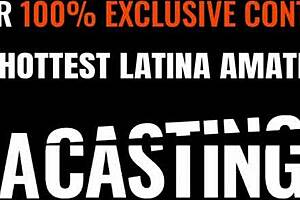 Innocent 18yo redhead Latina endures rough sex in fake lingerie casting, dominated and fucked hard