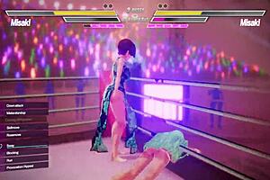 Lesbian rivals battle with anal, fingering, and squirting