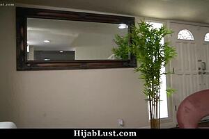 landlord collects rent from hijab tenant chloe amour blowjob