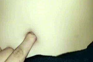 I kiss her belly while she rides me to orgasm.