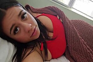 Big booty latina step sis caught me masturbating