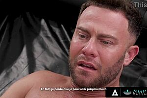 Nuru massage - therapist deals her client's fear of being touched with wild sex french subtitles
