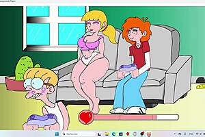 On the couch, erotic flashing turns comedic