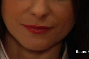 The Redhead Madame In Lingerie Fingered By Slave