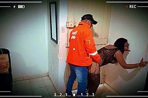 Casual Sex with the Delivery Guy I Suck His Cock and Let Him Fuck Me After Showing Me Off in Lingerie Quick Adrenaline-Filled and Delicious Sex