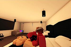 Pink Haired Girl Gets Involved With A Big Guy