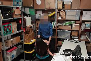 Skinny Asian Shoplifter Strip Searched And Fucked