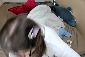 spanking and anal masturbation by catgirl