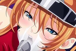 Anime hentai features hard anal riding and creampie orgasm