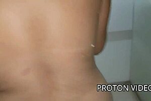 Backstage Shower with Redhead Wife!