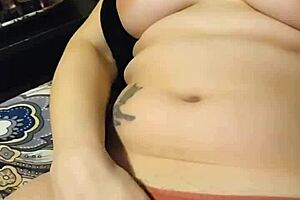 panties masturbation with dildo vibrator orgasm