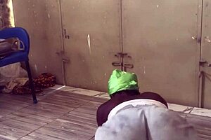 Crazybitch losing much fat through intense exercise