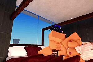 blonde roblox model teen 18+ sophie returns and has fun with her headless manager