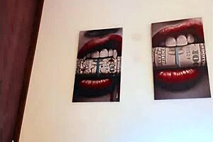 tattoed babe going crazy