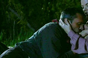 Brooke Ballentyne Works With A Hired Ranch Hand By The Fireside Outdoors