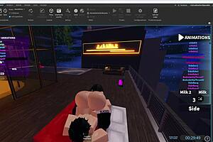 Condom roblox with my best friend the slut i fuck her hard 4