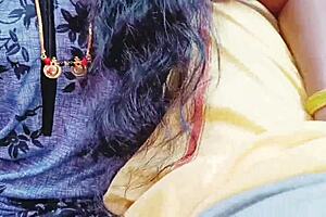 Cheating Indian Wife Fucks Husband's Friend with Dirty Talks 😈