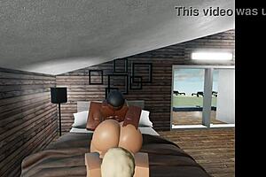 that bbw is getting used by a monster bbc in roblox style