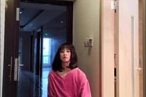 asian ladyboy masturbates dick flashing to woman and cums