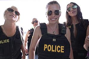 Beat Cops Reverse Anal Milf Gang Bang